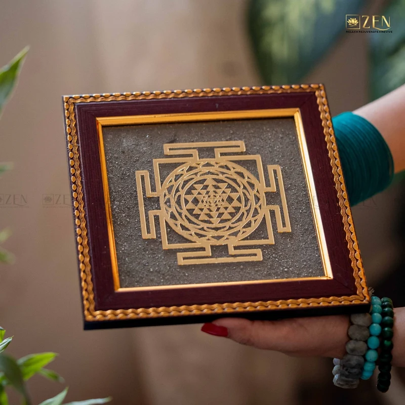 Sampoorna Vastu Yantra Pyrite Dust Frame – for Vastu Balance